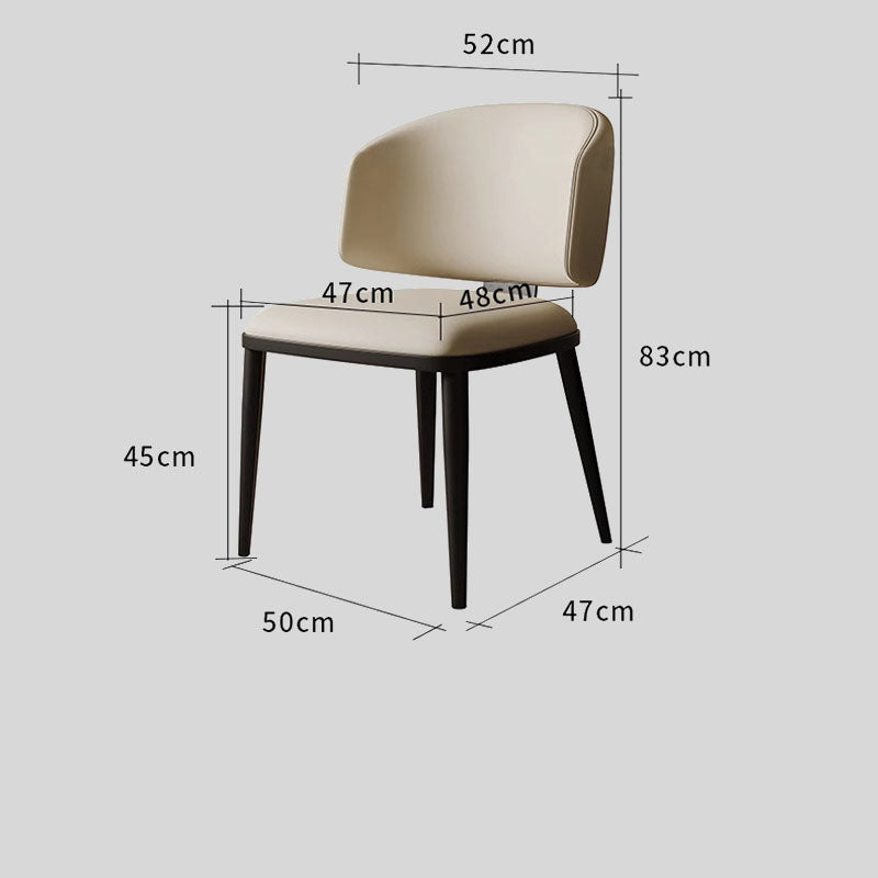 Sleek Sophistication: Premium Upholstered Dining Chair with Black Tapered Legs for Modern Interiors