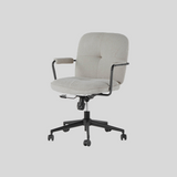 Modern Office Chair with Adjustable Height and Soft Fabric Upholstery