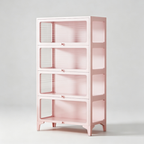 Steel Frame Tempered Glass Display Cabinet | Flip-Up Doors | Removable Legs