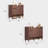 Nordic Storage Cabinet - Solid Wood Door | Minimalist Sideboard