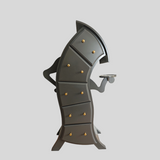 Whimsical Curved Human-Shaped Cabinet – Artistic Designer Drawer