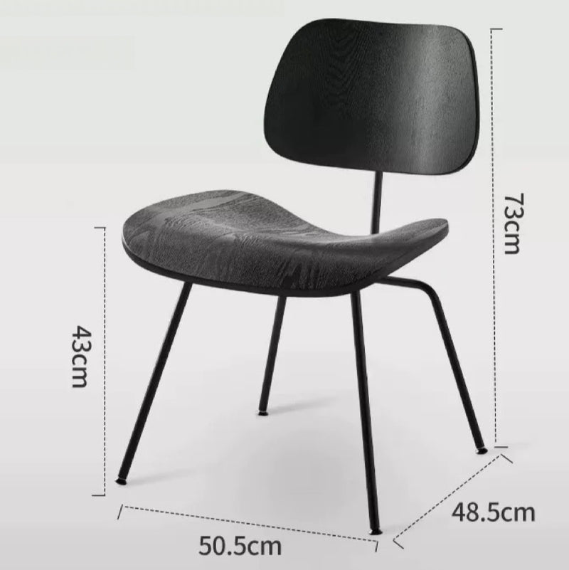 Mid-Century Modern Bentwood Dining Chair with Chrome Legs for Sleek Sophistication