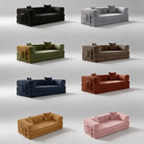 Multi-Form Chill Sofa | 5-in-1 Convertible Sofa Bed, 55D Foam, Stainless Steel Frame