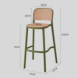 Nordic Ergonomic Accent High Kitchen Stools Luxury Work Reception Bar Stools Salon Design Silla Nordica Outdoor Furniture