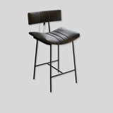 Modern Wrought Iron Bar Chairs For Bar Furniture Kitchen Bar Stools Backrest Creative Light Luxury Upscale Restaurant High Chair