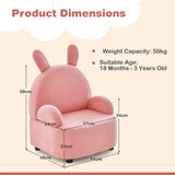 Kids Bunny Sofa Chair - Comfortable Ergonomic Design for Toddlers and Kids