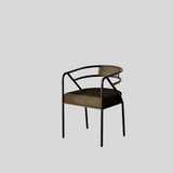 Modern Luxe Gold-Framed Dining Chair