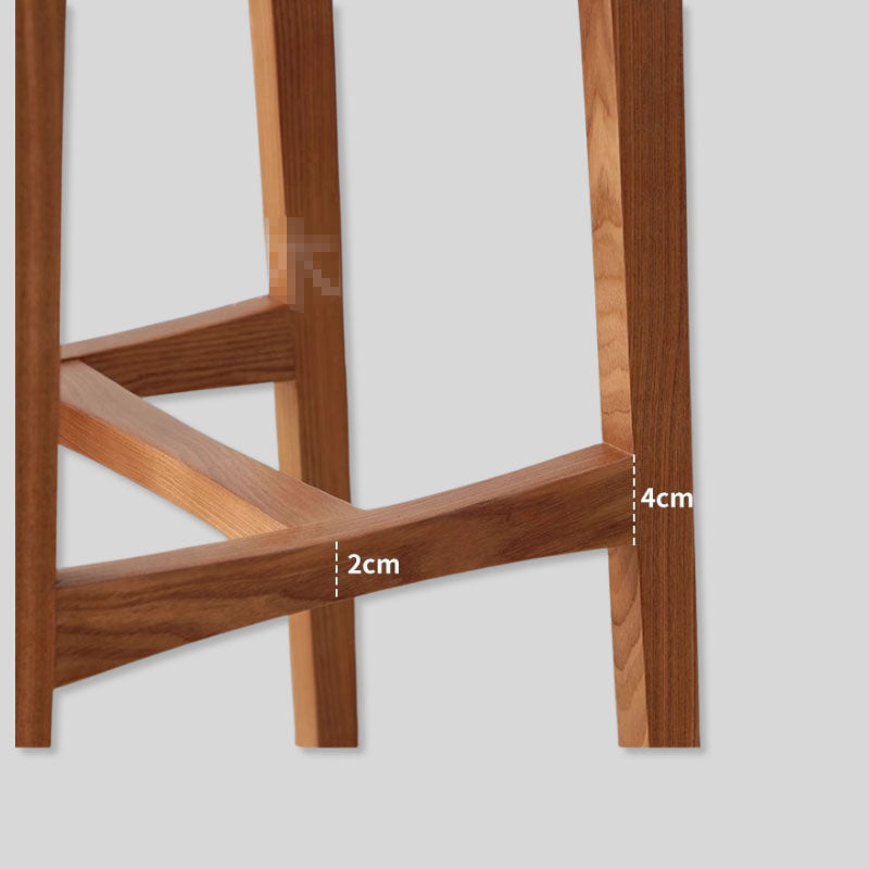 Minimalist Solid Wood Bar Stool for Modern Interiors