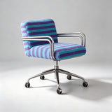 Modern Fabric Swivel Office Chair | Fixed Armrests, 360° Swivel, 150kg Rated