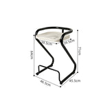 Nordic Leisure Armchair – Ergonomic PP Plastic Frame with Cushioned Seat and Backrest for Café, Balcony & Lounge Spaces