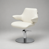 Contemporary Wing-Back Salon Chair – Hydraulic Stylist & Barber Studio Seating