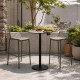Outdoor Bar Stool | Aluminium Frame & Olefin Webbing | Seat Height 75cm | Customisable Fabric & Frame Colour