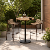 Outdoor Bar Stool | Aluminium Frame & Olefin Webbing | Seat Height 75cm | Customisable Fabric & Frame Colour