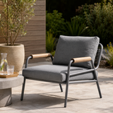 Contemporary Woven Accent Lounge Chair – Outdoor & Indoor Leisure Chair