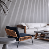 Contemporary Woven Accent Lounge Chair – Outdoor & Indoor Leisure Chair