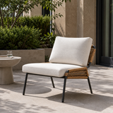 Contemporary Woven Accent Lounge Chair – Outdoor & Indoor Leisure Chair