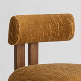 Solid Ash Wood Bar Stool | French Retro Upholstered Counter Chair – No Assembly Required