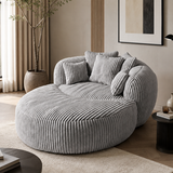 Customizable Comfy High Density Sponge Floor Lazy Compression Sofa