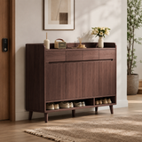 Nordic Storage Cabinet - Solid Wood Door | Minimalist Sideboard