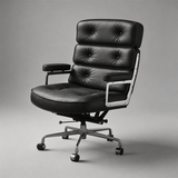 Robin Executive Chair | Leather Swivel with Adjustable Height
