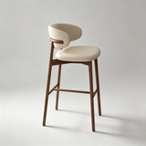 Oleandro Solid Wood Counter & Bar Stool – Leather, 65cm / 75cm