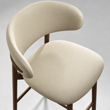 Oleandro Solid Wood Counter & Bar Stool – Leather, 65cm / 75cm