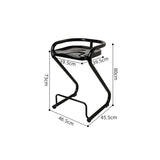 Nordic Leisure Armchair – Ergonomic PP Plastic Frame with Cushioned Seat and Backrest for Café, Balcony & Lounge Spaces