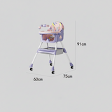 Multifunctional 3-in-1 High Chair: Convertible High Chair, Booster Seat, and Rocker