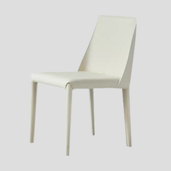 Sleek Modern Leather Dining Chair - Elegant and Durable