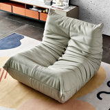 Curve Modern Armless Lounge Bean Bag Chair, Lazy Floor Sofa, Lounger