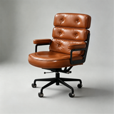 Robin Executive Chair | Leather Swivel with Adjustable Height