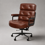 Robin Executive Chair | Leather Swivel with Adjustable Height