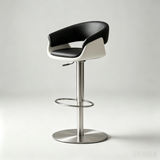 Luxury Swivel Bar Stool | Height Adjustable | Stainless Steel Base