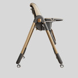 Adjustable High Chair for Babies and Toddlers with Safety Harness and Storage Basket - StoolTopia