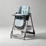 Adjustable High Chair for Babies and Toddlers with Safety Harness and Storage Basket - StoolTopia