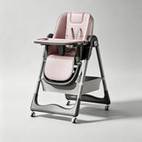 Adjustable High Chair for Babies and Toddlers with Safety Harness and Storage Basket - StoolTopia