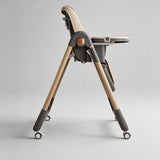 Adjustable High Chair for Babies and Toddlers with Safety Harness and Storage Basket - StoolTopia