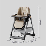 Adjustable High Chair for Babies and Toddlers with Safety Harness and Storage Basket - StoolTopia
