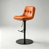Adjustable Swivel Bar Stool - Velvet Counter Height Chair with Backrest - StoolTopia