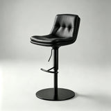 Adjustable Swivel Bar Stool - Velvet Counter Height Chair with Backrest - StoolTopia