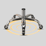 Adjustable Swivel Salon Stool - Leather Seat with 360° Rotation & Wheels - StoolTopia