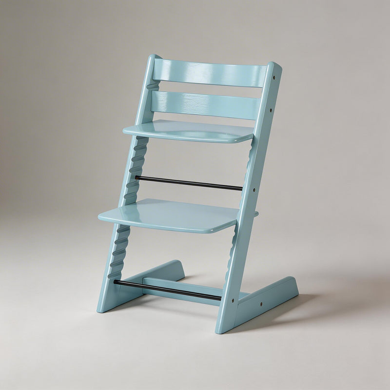 stokke aqua blue tripp trapp Adjustable Wooden High Chair for Toddlers
