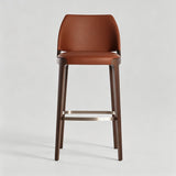 American Solid Wood Bar Chairs for Bar Furniture Modern Minimalist Front Desk Chair Nordic Designer Light Luxury High Bar Chair - StoolTopia