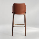 American Solid Wood Bar Chairs for Bar Furniture Modern Minimalist Front Desk Chair Nordic Designer Light Luxury High Bar Chair - StoolTopia