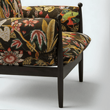 American Style Fabric Patio Balcony Relaxing Single Sofa Chair - StoolTopia