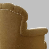 American Vintage Tufted Accent Armchair, Solid Wood Legs - StoolTopia