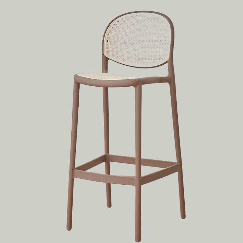 Nordic Bar Chair Family Backrest High Chair In The Ancient Style Rattan Woven Bar Chair Modern Simple Bar Chair