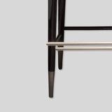 Black Bar Counter Stool Home Casual Cafe Furniture Stainless Steel Base Metal Custom High Bar Chairs leather Modern Bar Stools - StoolTopia