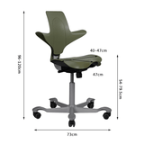 Capisco Ergonomic Saddle Chair with Lumbar Support – Adjustable Height Posture Stool for Office & Home | STOOLTOPIA - StoolTopia