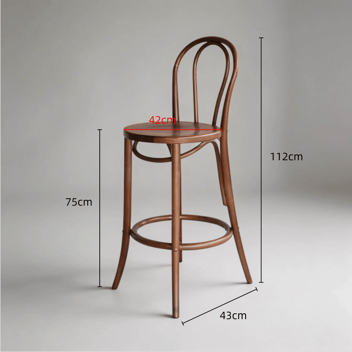 Classic Bentwood Bistro Chair - Natural Wood Finish | Timeless